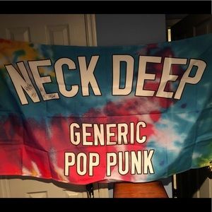 *SOLD* SIGNED Neck Deep Flag